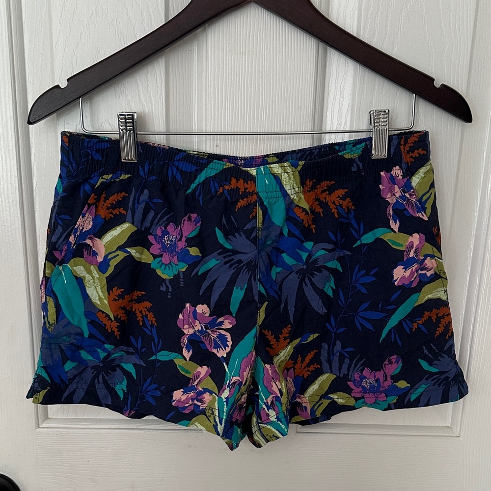 Columbia High Waist Blue and Green Shorts